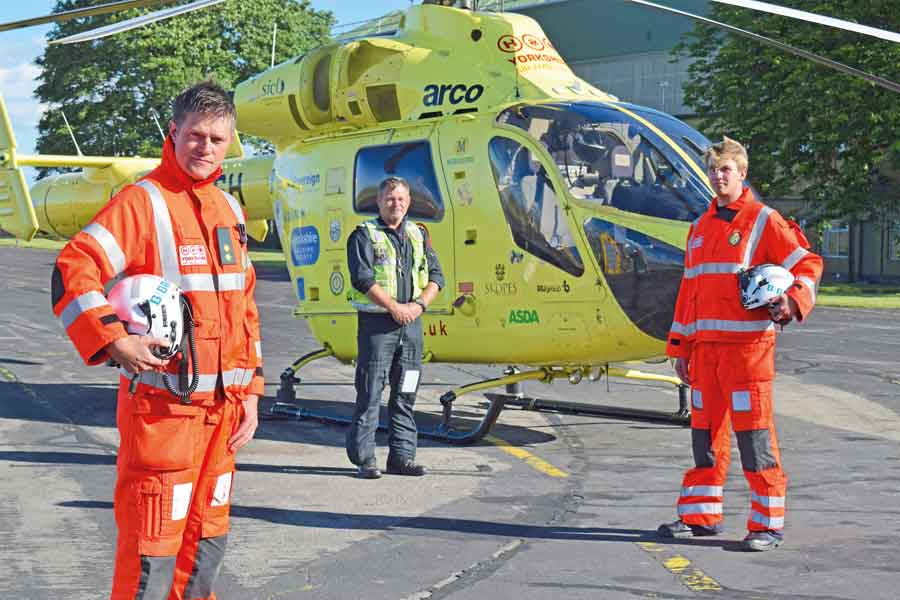 HELICOPTER ER NEW TV SERIES FEATURES WORK OF YORKSHIRE AIR AMBULANCE